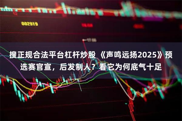 搜正规合法平台杠杆炒股 《声鸣远扬2025》预选赛官宣，后发制人？看它为何底气十足